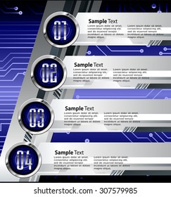 dark blue silver Web Design Website Elements Template for graphic internet. text box. label. info graphics. metal. card. pixel. Metals, alloys, steel, aluminum. button. infographics