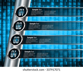 dark blue silver Web Design Website Elements Template for graphic internet. text box. label. infographics. metal. card. pixel. Metals, alloys, steel, aluminum. button