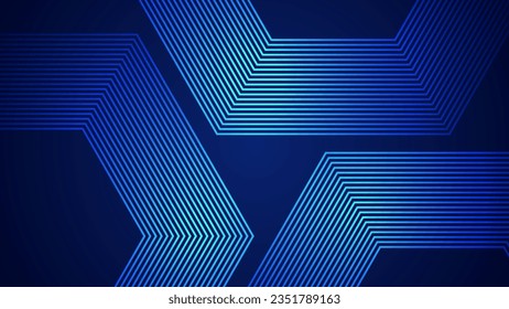 Dark blue simple abstract background with lines in a geometric style as the main element.
