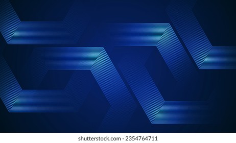 Fondo abstracto de color azul oscuro con líneas de estilo geométrico como elemento principal.