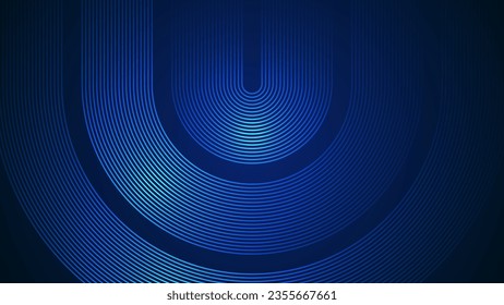 Fondo abstracto de color azul oscuro con líneas en un estilo geométrico curvo como elemento principal.
