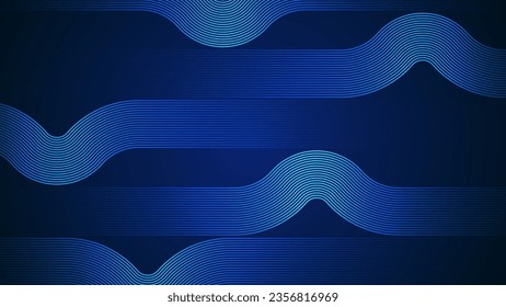 Fondo abstracto simple azul oscuro con líneas onduladas como elemento principal.