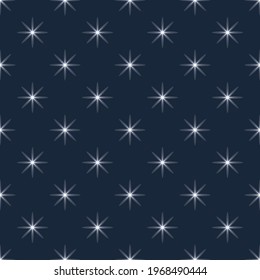 Dark Blue Sky with stars vector illustration background. Vector illustration