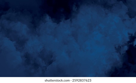  Dark blue smoke background, Moody navy blue watercolor gradient background