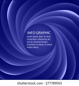 Dark blue spiral blue red Light Abstract Technology background for computer graphic website internet business. text box. Brochure. card. label. banner. twist