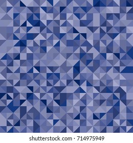 Dark blue square, triangle pattern , seamless background can use for design, vector.
