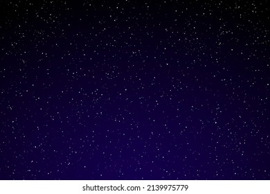 Cielo estrellado azul oscuro. Vector