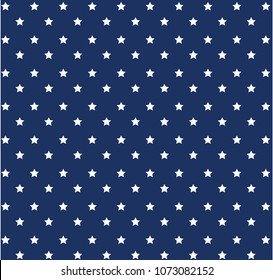 Dark Blue Stars Pattern Vector