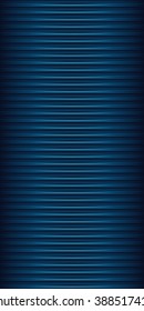 Dark blue striped background.