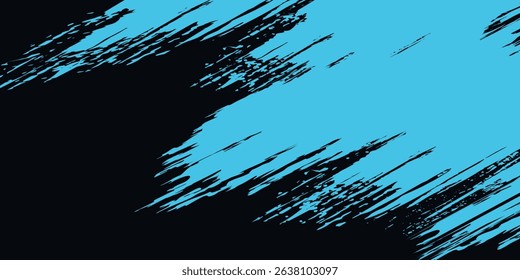 Dark blue stripes grunge abstract geometric background. Retro tech concept vector banner design eps 10