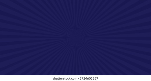 Dunkelblau Sunburst Muster Hintergrund mit radialen Linien
