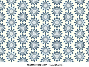 Dark blue sweet blossom pattern on pastel background. Abstract bloom pattern style for cute or modern design