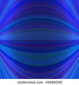 Dark blue symmetrical abstract dynamic background from thin curved lines - vector illustration