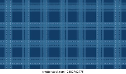 dunkelblauer Tartan, Muster Hintergrund
