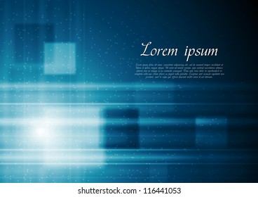 Dark blue technical background. Vector design eps 10