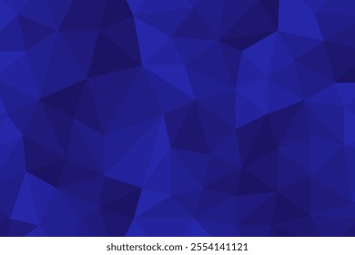 Dark Blue Technology Background With Geometric. Abstract Business Wallpaper Banner. Vector Illustration
