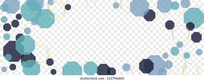 Dark Blue Tile Background Transparent Vector. Polygon Plexus Background. Subtle Template. White Cell Network. Line Design.