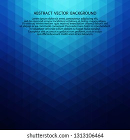 dark blue triangle.  abstract vector background 