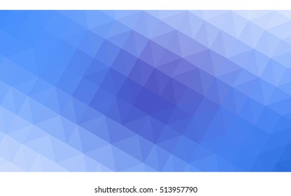Dark blue triangle mosaic background. Glitter abstract illustration with an elegant design. Brand-new design for your business.