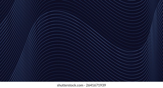 dark blue vector abstract background with glowing lines modern dynamic premium eps10 ​ 