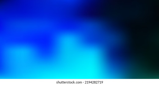 Dark blue vector abstract blur template. Colorful illustration with gradient in abstract style. Landing pages design.