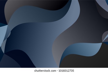 Dark BLUE vector abstract blurred template. Creative geometric illustration in Origami style with gradient. A completely new design for your business.