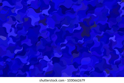 Dark BLUE vector abstract blurred background. A completely new color illustration in a vague style. A completely new design for your business.