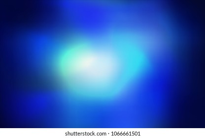 Dark BLUE vector abstract blurred cover. A vague abstract illustration with gradient. The template can be used as a background of a cell phone.