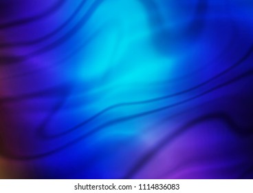 Dark BLUE vector abstract blurred template. A vague abstract illustration with gradient. The textured pattern can be used for background.
