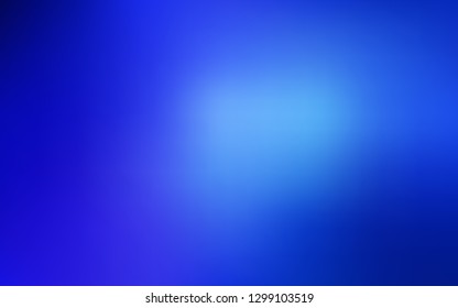 Dark BLUE vector abstract blurred background. Glitter abstract illustration with gradient design. The best blurred design for your business.