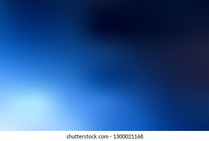 Dark BLUE vector abstract blurred layout. A completely new colored illustration in blur style. Smart design for your work.