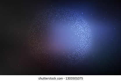 Dark BLUE vector abstract blurred layout. Shining colored illustration in smart style. New design for your business.