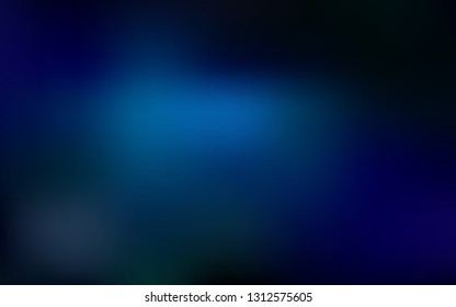 Dark BLUE vector abstract blurred layout. A completely new colored illustration in blur style. The best blurred design for your business.