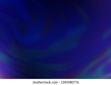 Dark BLUE vector abstract blurred template. An elegant bright illustration with gradient. The background for your creative designs.