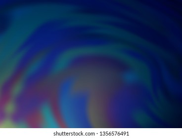 Dark BLUE vector abstract blurred template. Colorful abstract illustration with gradient. Brand new style for your business design.