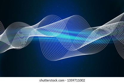 Dark BLUE vector abstract blurred background. A completely new colored illustration in blur style. New style for your business design.
