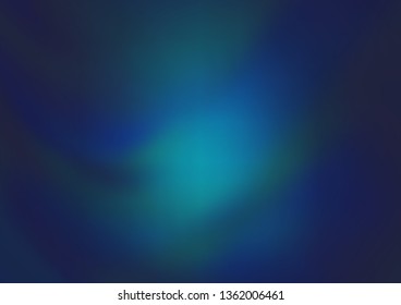 Dark BLUE vector abstract blurred template. A completely new color illustration in a bokeh style. Brand new style for your business design.