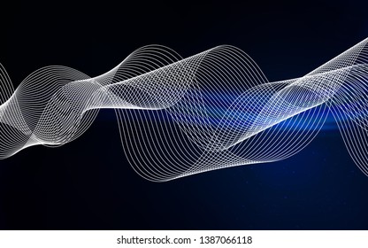 Dark BLUE vector abstract blurred background. Glitter abstract illustration with gradient design. New design for your business.