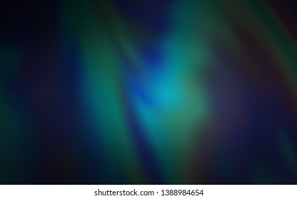 Dark BLUE vector abstract blurred layout. Glitter abstract illustration with gradient design. Smart design for your work.