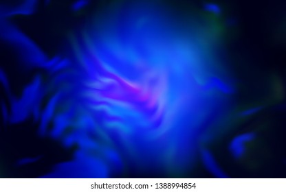 Dark BLUE vector abstract blurred background. A completely new colored illustration in blur style. New way of your design.