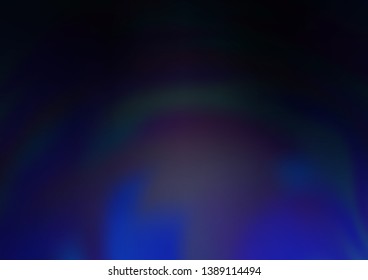 Dark BLUE vector abstract blurred background. A vague abstract illustration with gradient. The template can be used for your brand book.