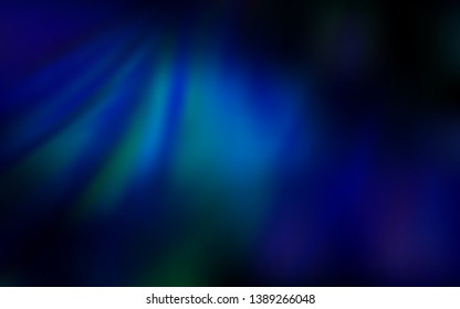 Dark BLUE vector abstract blurred background. Glitter abstract illustration with gradient design. Elegant background for a brand book.