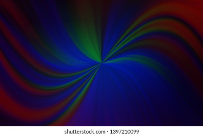 Dark BLUE vector abstract blurred layout. Glitter abstract illustration with gradient design. Background for a cell phone.