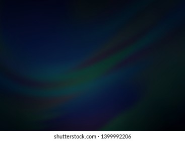 Dark BLUE vector abstract blurred template. An elegant bright illustration with gradient. A completely new template for your design.