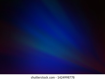 Dark BLUE vector abstract blurred template. Colorful abstract illustration with gradient. The best blurred design for your business.