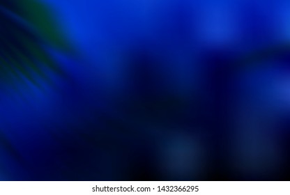 Dark BLUE vector abstract blurred background. Glitter abstract illustration with gradient design. New way of your design.