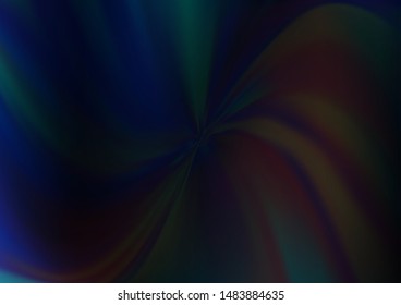 Dark BLUE vector abstract blurred pattern. An elegant bright illustration with gradient. A completely new design for your business.