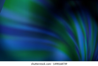 Dark BLUE vector abstract blurred layout. A completely new colored illustration in blur style. Smart design for your work.