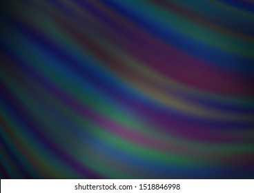 Dark BLUE vector abstract blurred template. A completely new color illustration in a bokeh style. The blurred design can be used for your web site.