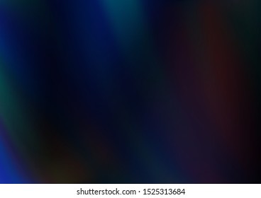 Dark BLUE vector abstract blurred template. Glitter abstract illustration with an elegant design. Brand new style for your business design.
